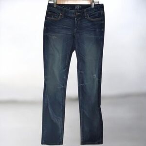 Ann Taylor LOFT jeans women's size 2 blue modern slim distressed